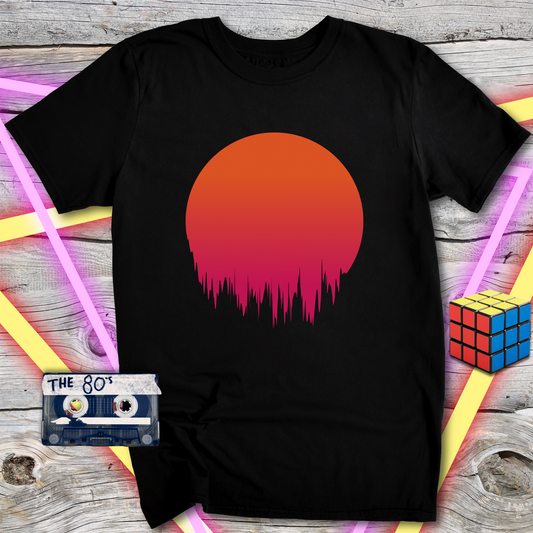 Sunset Gradient Unisex Softstyle T-Shirt, Summer Fashion, Casual Wear, Gift for Him or Her, Vibrant Colors, Relaxed Fit