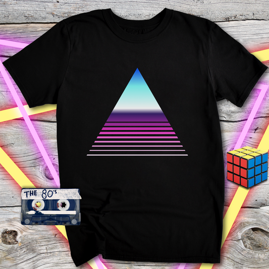Retro Triangle Graphic T-Shirt, Vintage Style Tee, Unisex Softstyle Shirt, Gift for Him/Her, Summer Fashion, Festival Wear, Graphic Tee