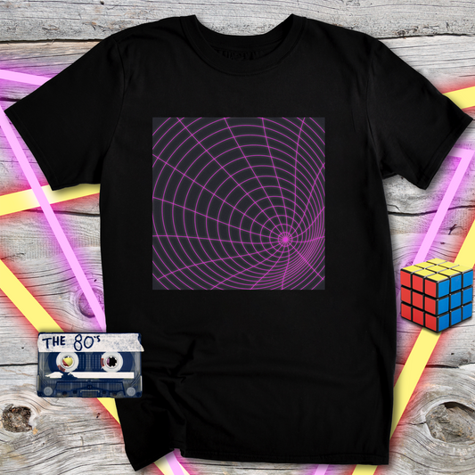 Futuristic Web Graphic Tee, Unisex Softstyle T-Shirt for Casual Wear, Gifts for Tech Lovers, Unique Graphic Shirt, Perfect for Festivals