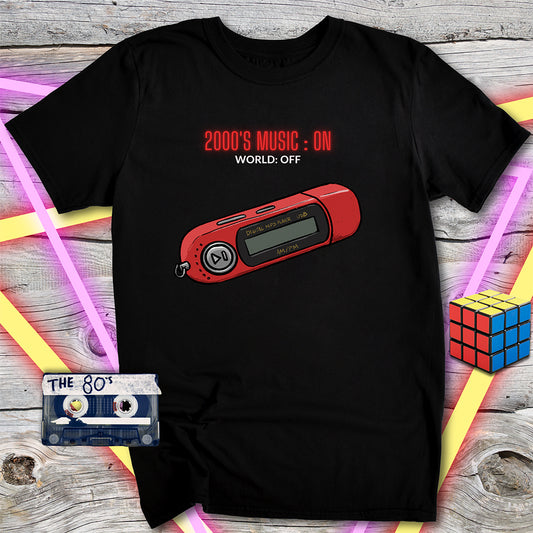 2000s Music On T-Shirt, Vintage Music Tee, Retro Softstyle Shirt, Unisex Graphic T-Shirt, Music Lover Gift